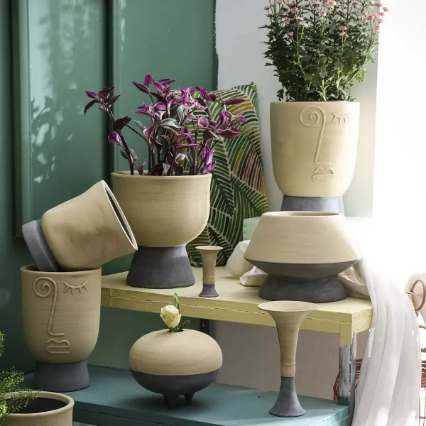 Wholesale-Flower-Pots-And-Planters-Cement-Yellow-Bulk-Garden-Pots-68