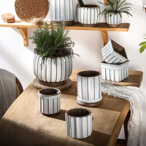 Premium-Wholesale-Plant-Pots-With-Stripe-Pattern-Design-1